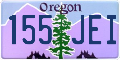 OR license plate 155JEI