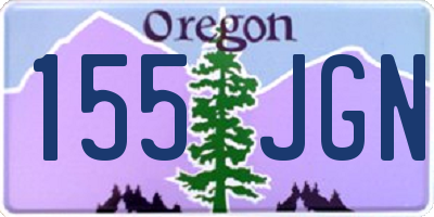 OR license plate 155JGN