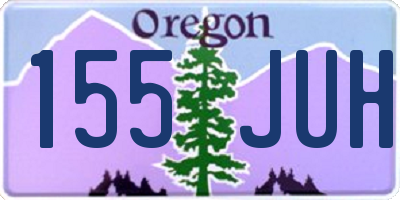 OR license plate 155JUH