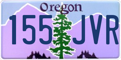 OR license plate 155JVR