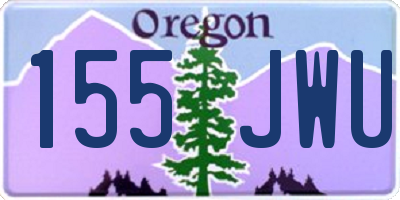 OR license plate 155JWU