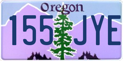 OR license plate 155JYE