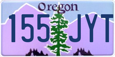 OR license plate 155JYT