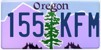 OR license plate 155KFM