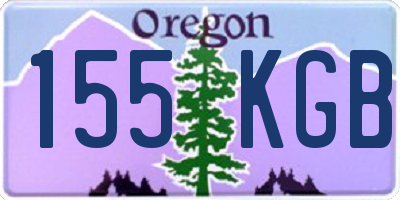 OR license plate 155KGB
