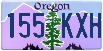OR license plate 155KXH