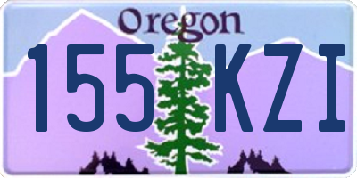 OR license plate 155KZI