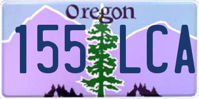 OR license plate 155LCA