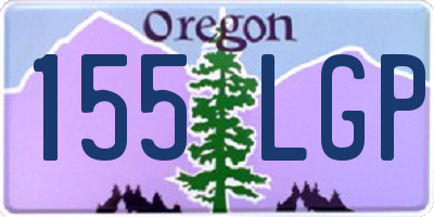 OR license plate 155LGP