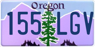 OR license plate 155LGV