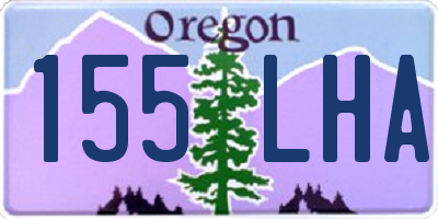 OR license plate 155LHA
