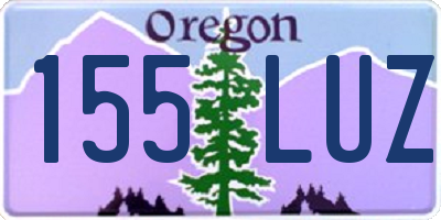 OR license plate 155LUZ