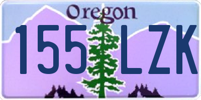 OR license plate 155LZK