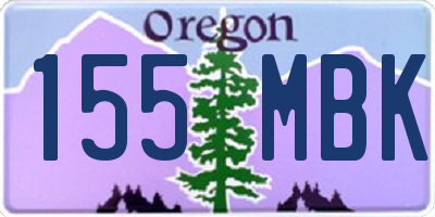 OR license plate 155MBK