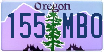 OR license plate 155MBO