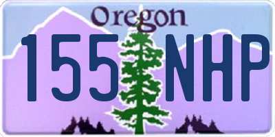 OR license plate 155NHP