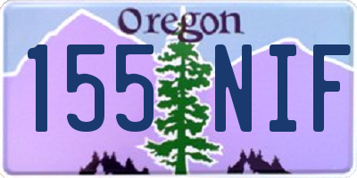 OR license plate 155NIF