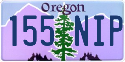 OR license plate 155NIP