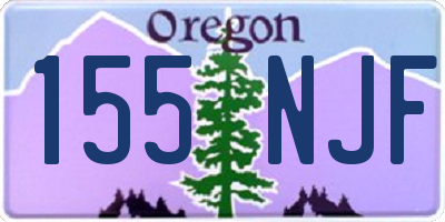 OR license plate 155NJF