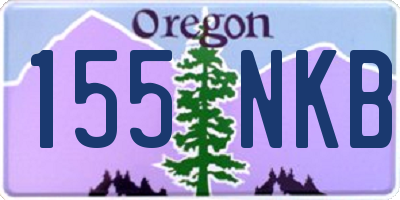 OR license plate 155NKB