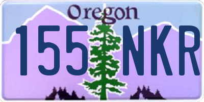 OR license plate 155NKR