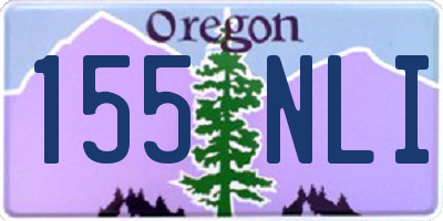 OR license plate 155NLI