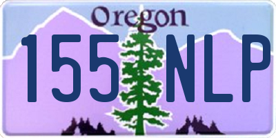 OR license plate 155NLP
