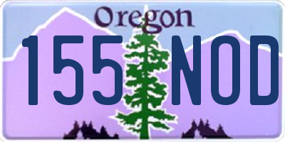 OR license plate 155NOD
