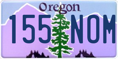 OR license plate 155NOM