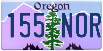 OR license plate 155NOR