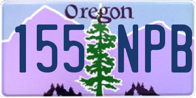 OR license plate 155NPB