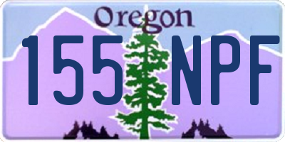 OR license plate 155NPF