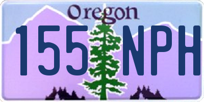 OR license plate 155NPH