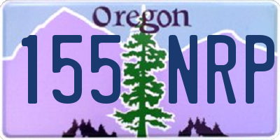 OR license plate 155NRP