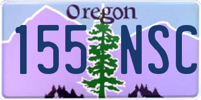 OR license plate 155NSC