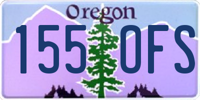OR license plate 155OFS