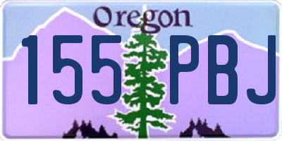 OR license plate 155PBJ