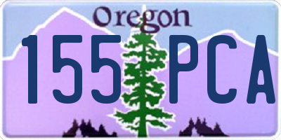OR license plate 155PCA