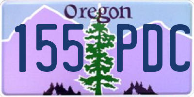 OR license plate 155PDC