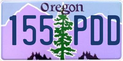 OR license plate 155PDD