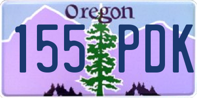 OR license plate 155PDK