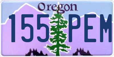 OR license plate 155PEM