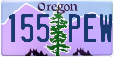OR license plate 155PEW