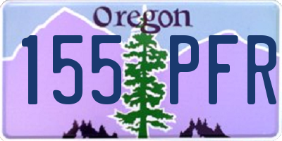 OR license plate 155PFR