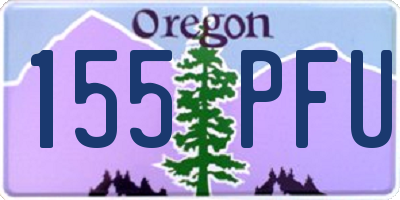OR license plate 155PFU