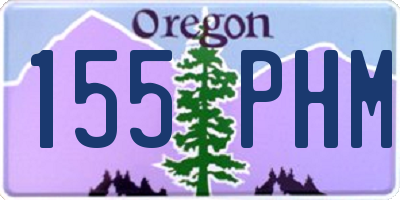 OR license plate 155PHM