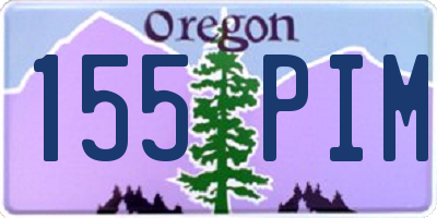 OR license plate 155PIM