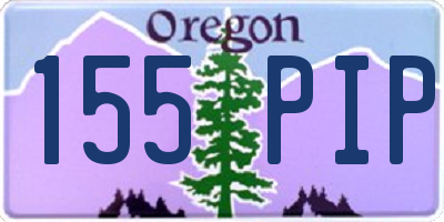 OR license plate 155PIP