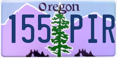 OR license plate 155PIR