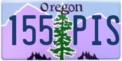OR license plate 155PIS